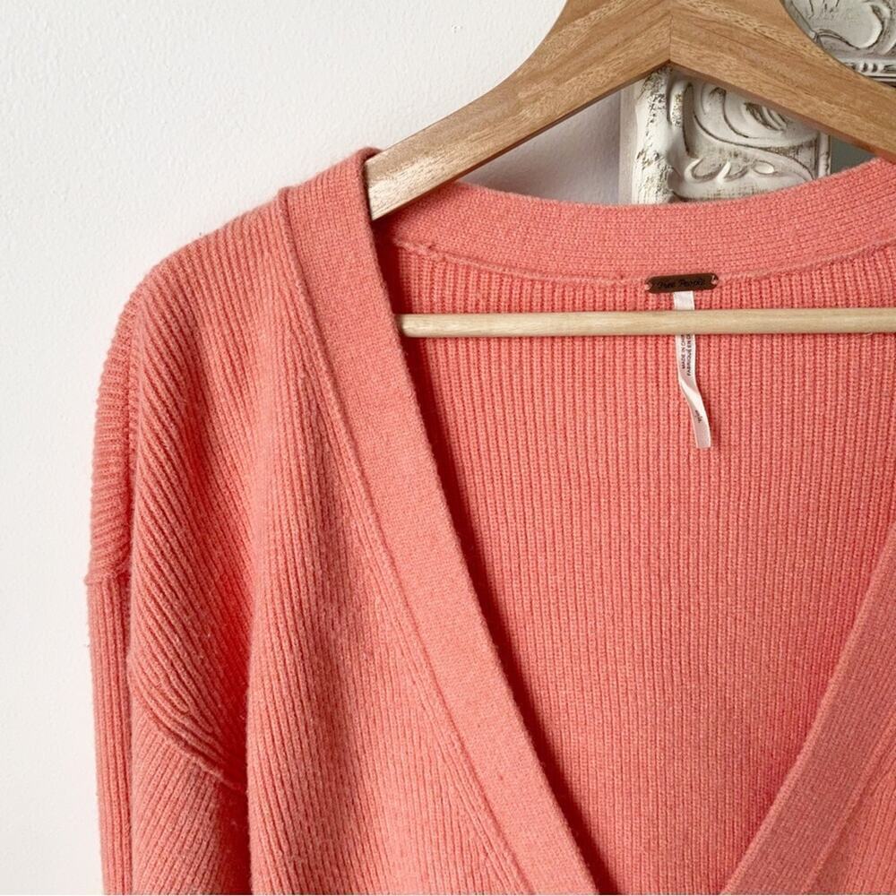 Free People Big Plans Ribbed Cardigan Sweater - Picture 3 of 7